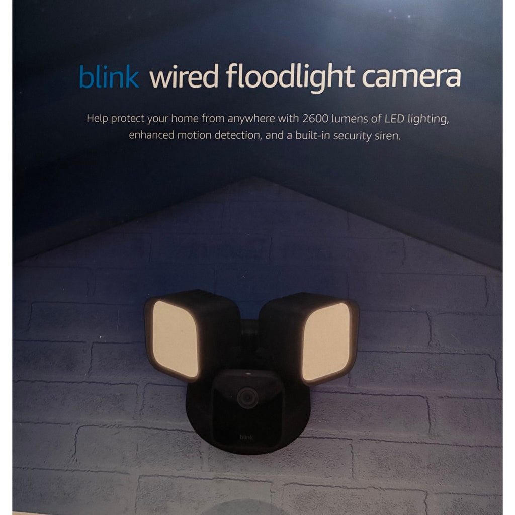 Blink Outdoor 4 Wired Floodlight Camera In Black