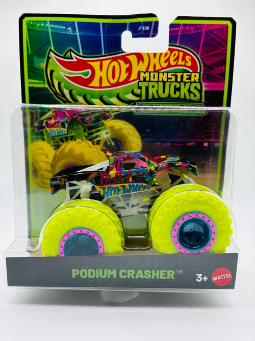 PODIUM CRASHER Hot Wheels Glow in the Dark Die-Cast Vehicle 2026