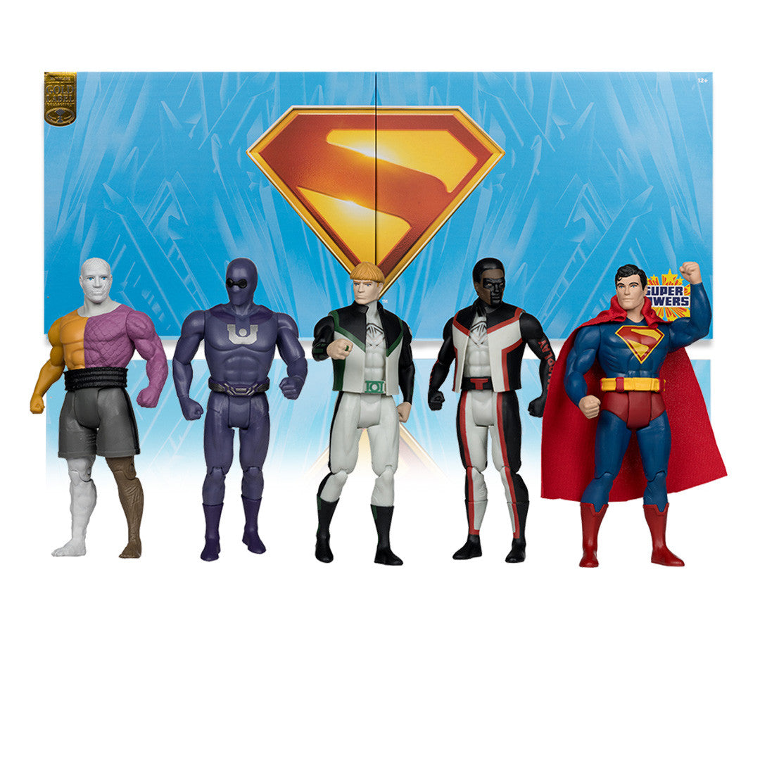 McFarlane Toys DC Super Powers Superman Movie 5-Pack Gold Label Action Figure Bundle