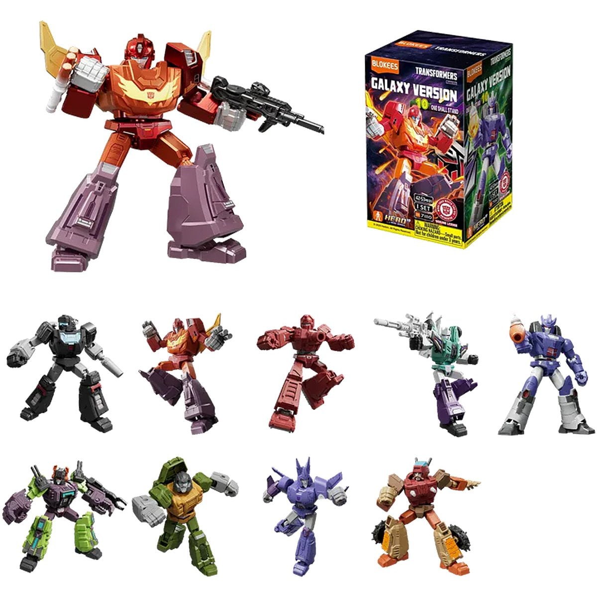 Blokees Transformers The Movie Sixshot Galaxy Version 10 Blind Box Model Kit
