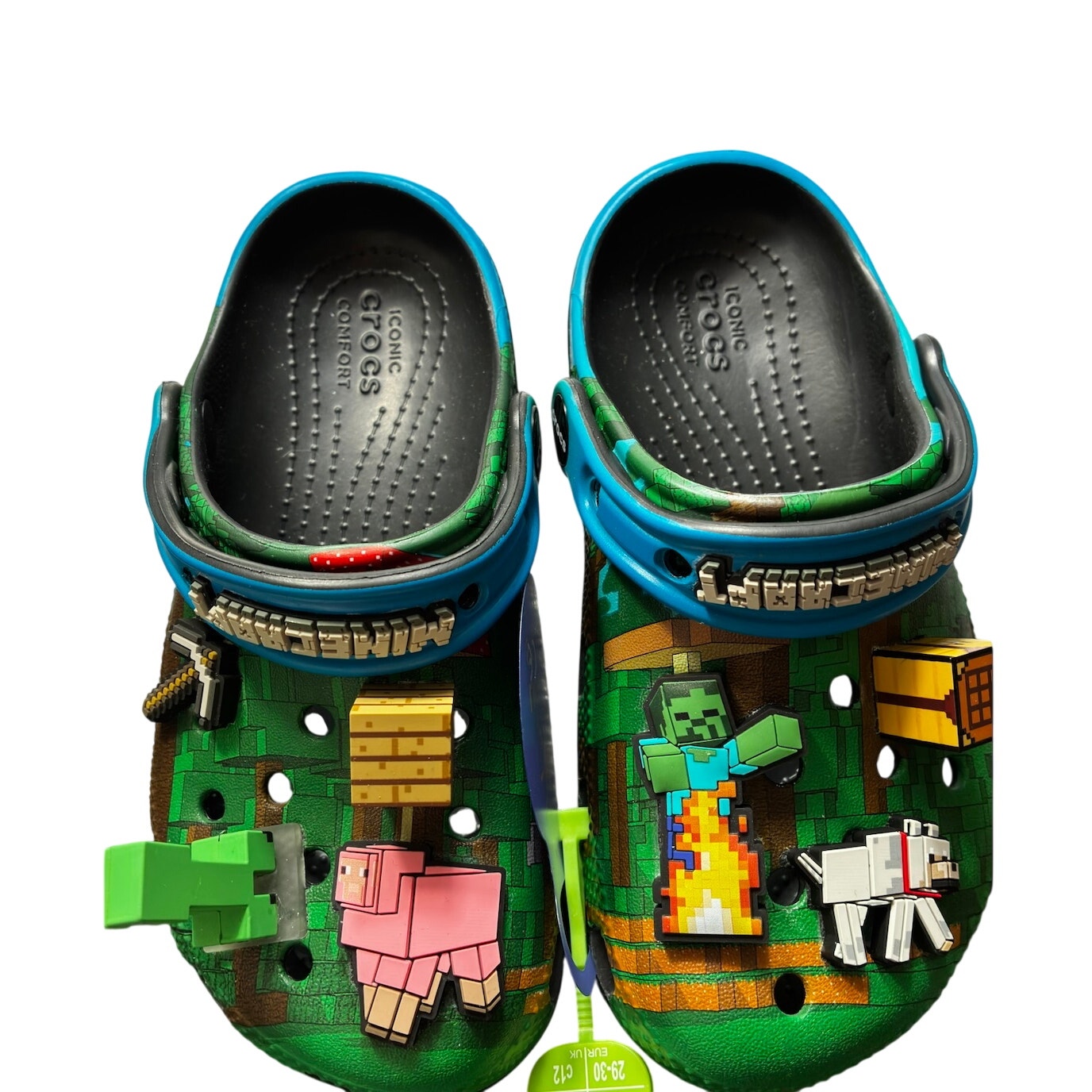 NEW NWT Minecraft x CrocsClassic Clogs Sz 12C